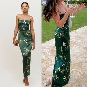 REFORMATION Frankie Silk Dress - Buena